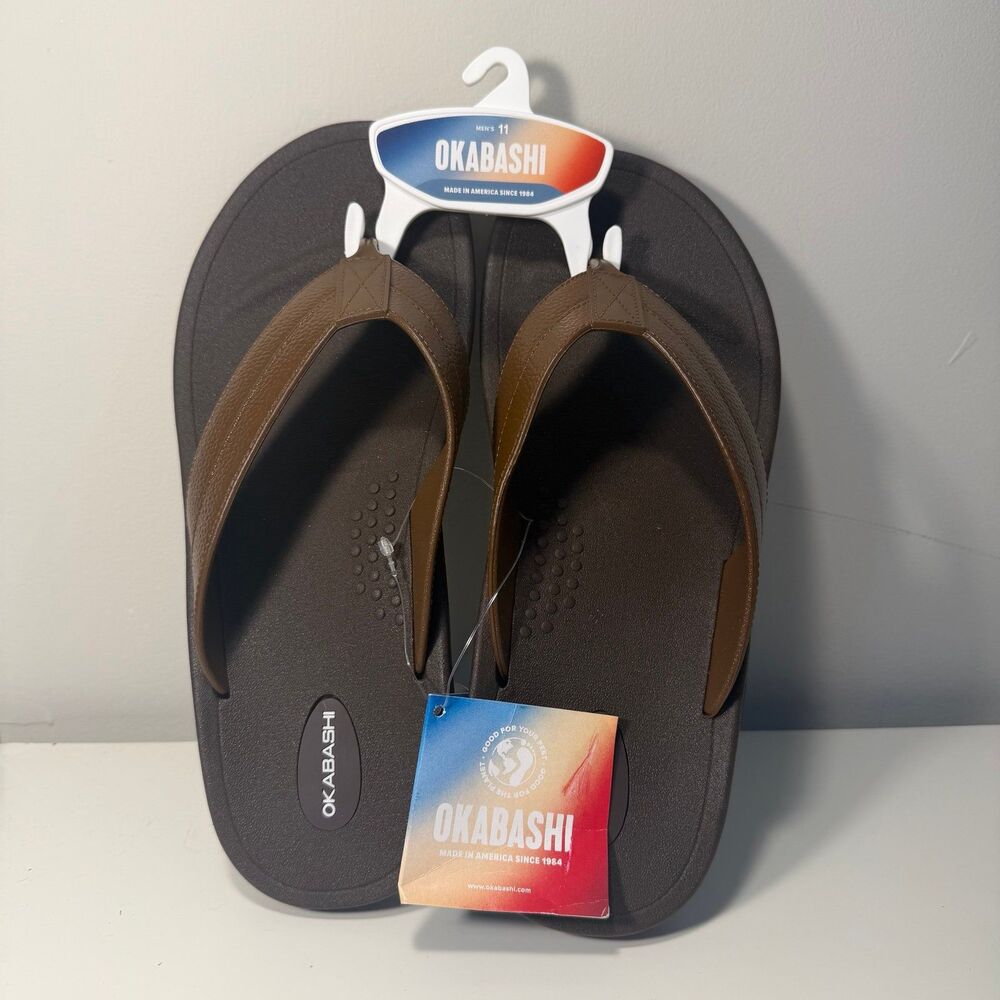 NWT Okabashi Flip Flop, Men’s 11